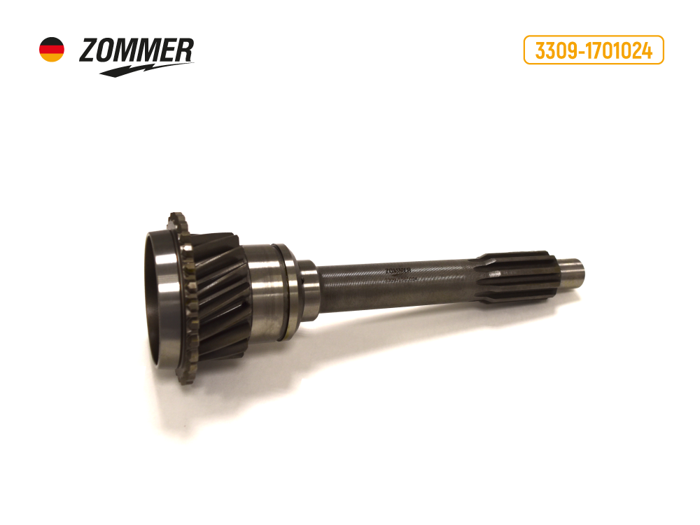 Вал первичный Г-3310,3308,3309 голый  ZOMMER